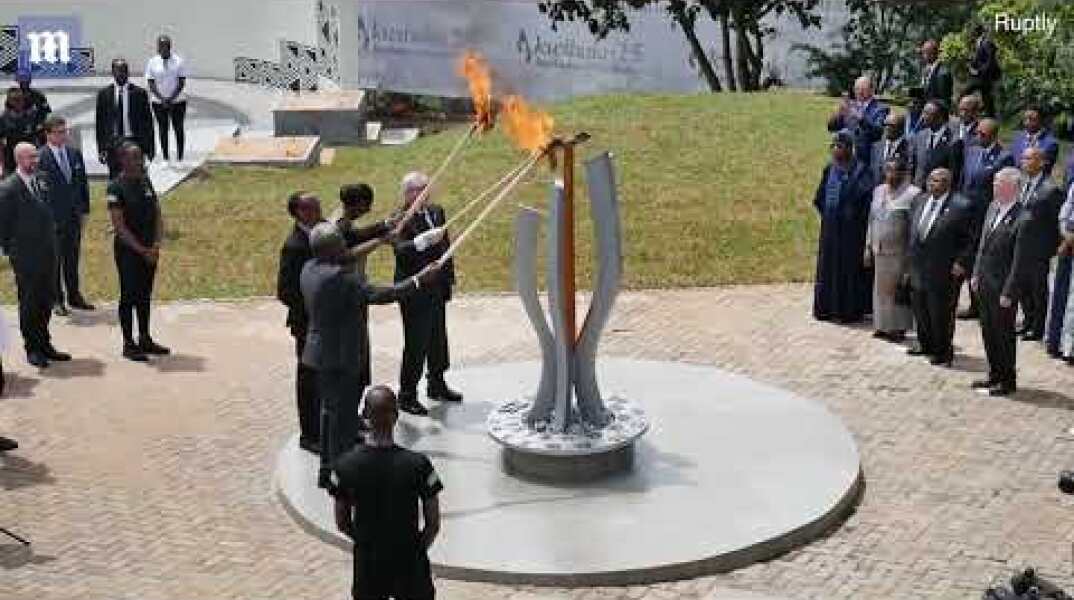 Video: Jean-Claude Juncker almost sets Rwandan First Lady on fire