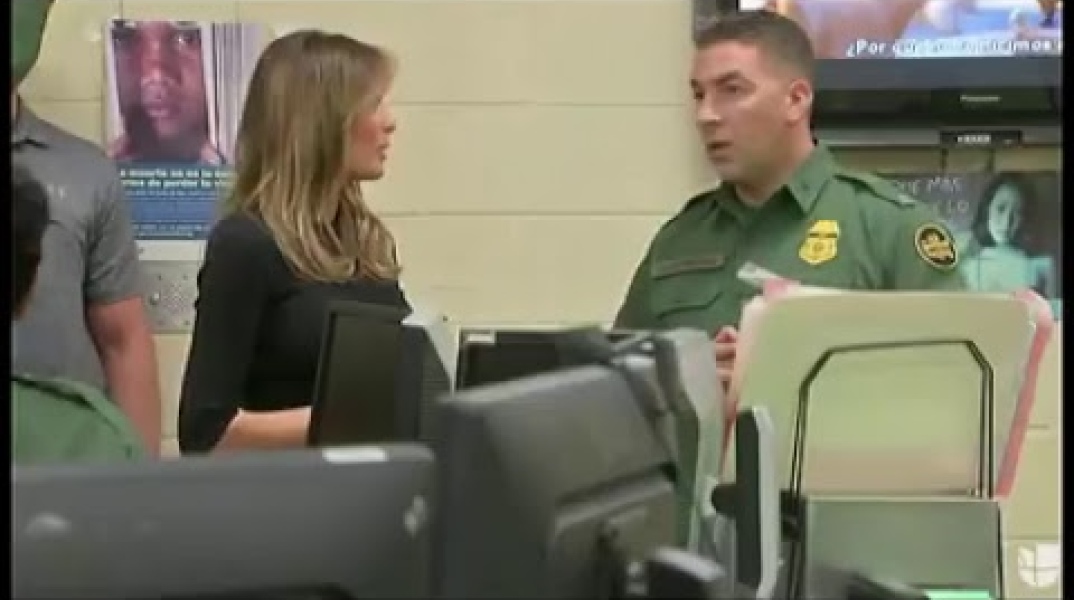 La primera dama Melania Trump vuelve a la frontera.