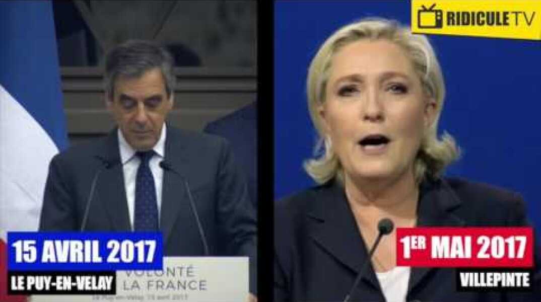 Quand Marine Le Pen plagie MOT POUR MOT un discours de Fillon !