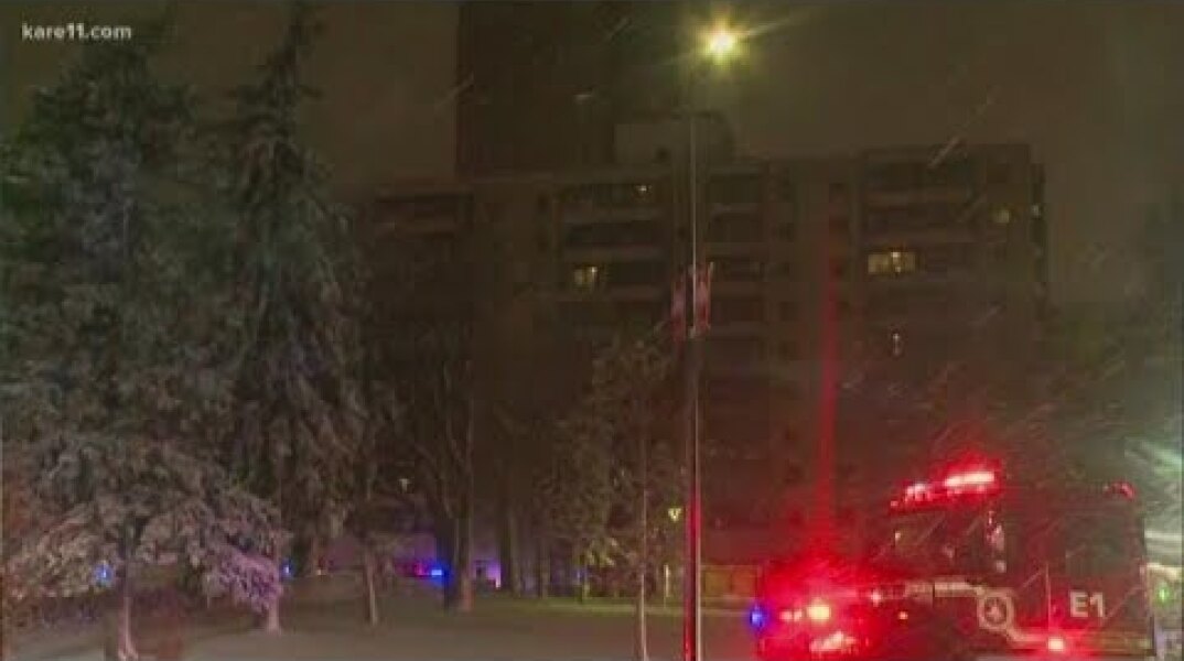 Residents evacuated following high rise apartment fire in Minneapolis