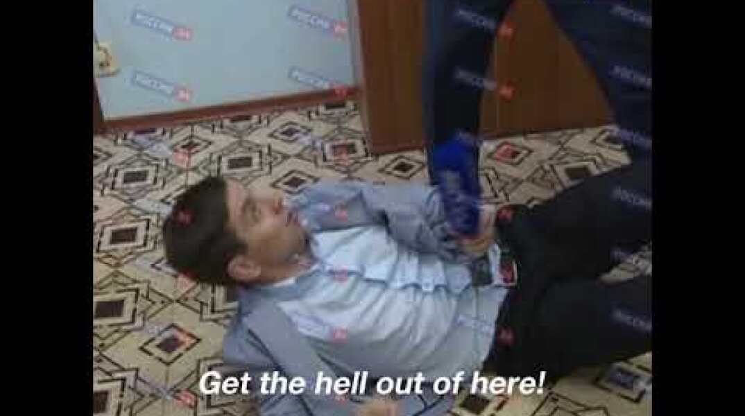 ‘None of your business’: Russian official knocks TV reporter to the ground over tough question
