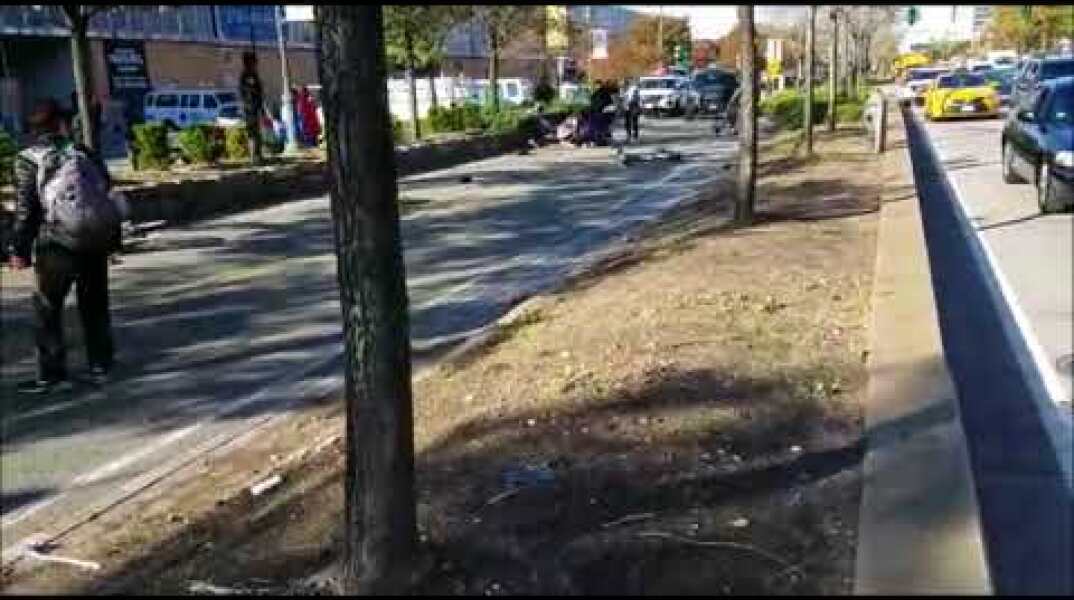 Truck Slams Into People In Lower Manhattan