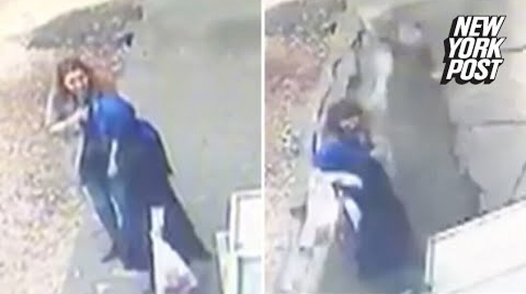 Collapsing sidewalk swallows two women whole