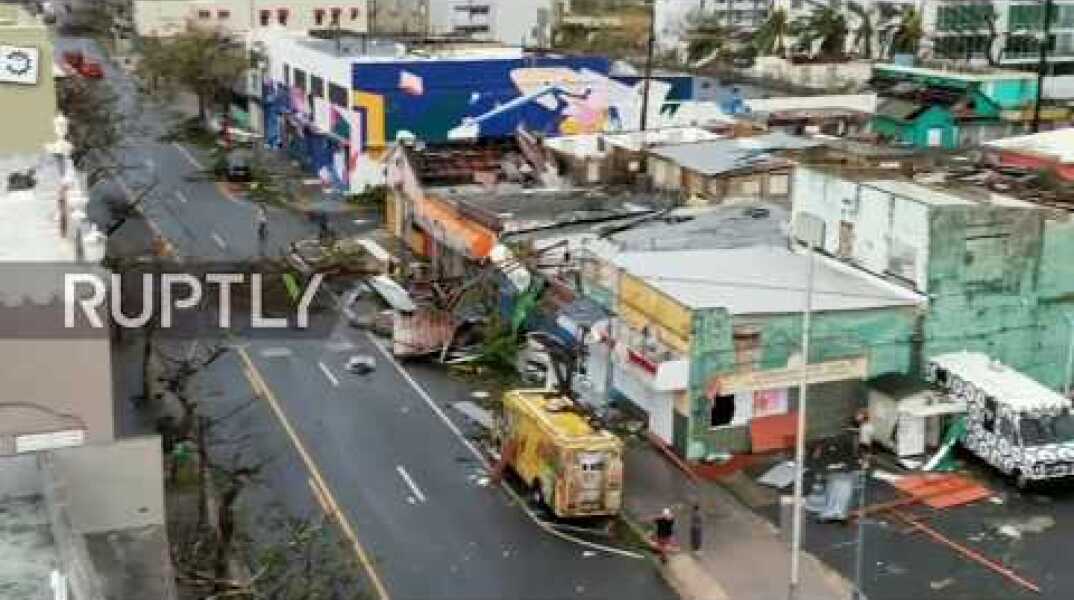 Puerto Rico: San Juan's streets strewn with wreckage in aftermath of Hurricane Maria