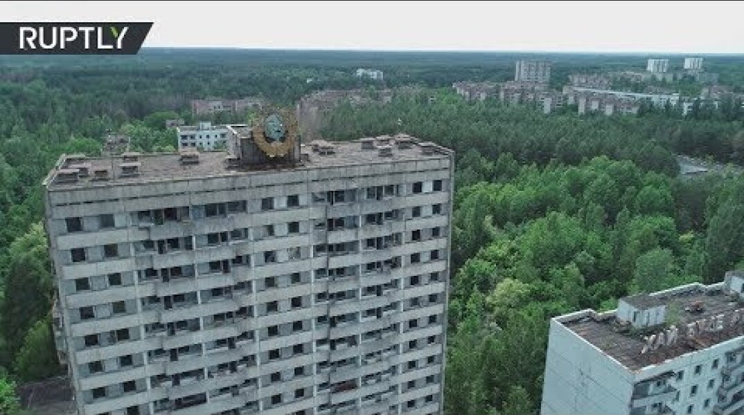 Drone captures grim view of ghost town of Pripyat