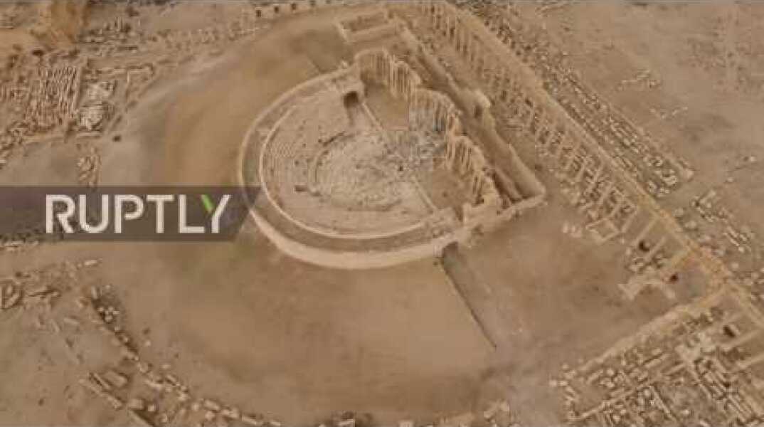 Syria: First views of liberated Palmyra in Ruptly EXCLUSIVE drone footage