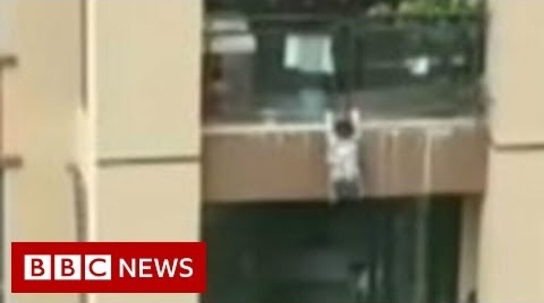 Toddler falls six storeys and survives - BBC News