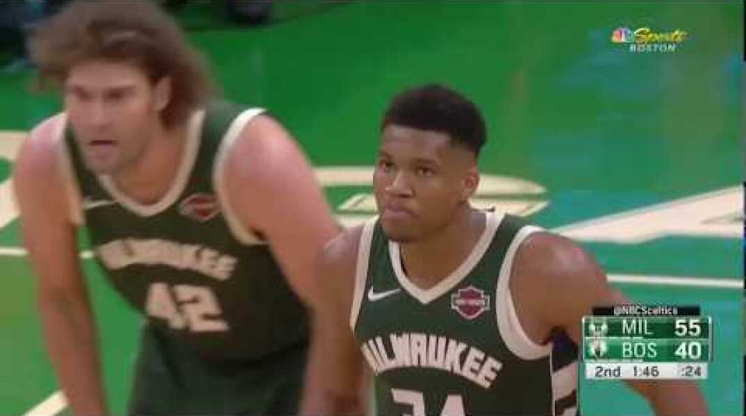 Giannis Antetokounmpo airballs 2 free throws! Robert Williams NASTY dunk - 10/30/2019