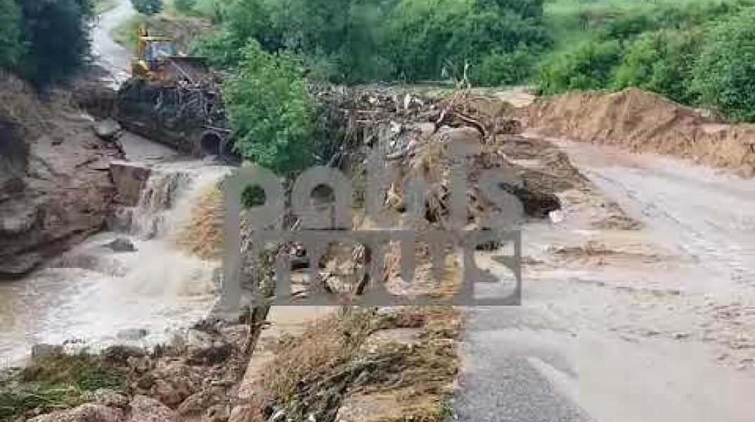 Πλημμύρες στην Ηλεία - Εικόνες καταστροφής