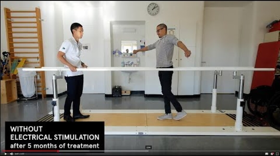 Walking again after spinal cord injury - © EPFL+CHUV