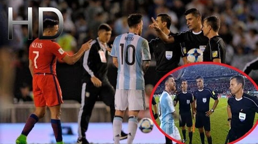 Leo Messi Insults the Referee after Argentina vs Chile | HD