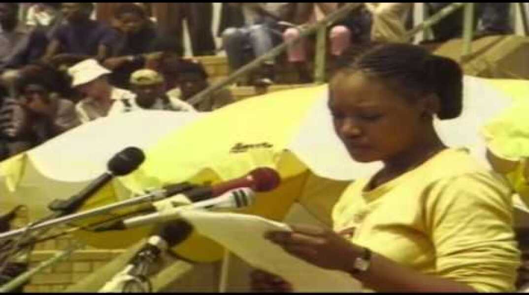 Zindzi Mandela reads her father’s rejection to PW Both in 1985