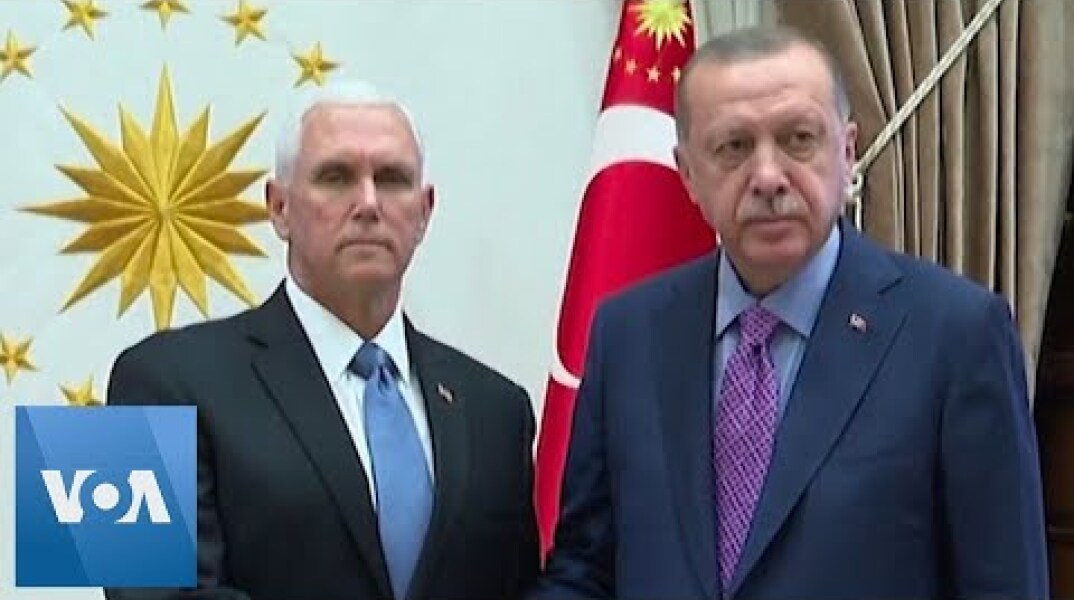US VP Pence Meets Turkey's President Erdogan, Announces Cease-fire in Turkish Assault in Syria