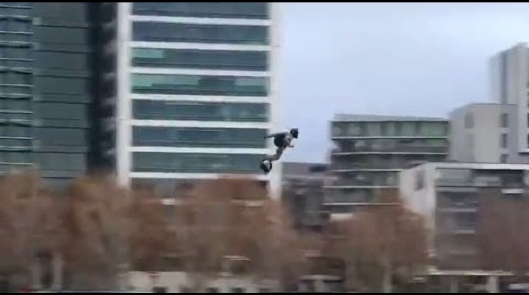 The flying soldier: Check out the French army’s latest ‘gadget’