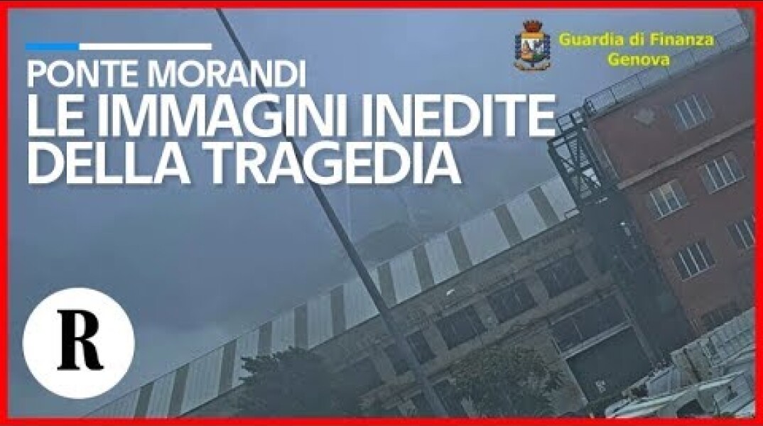 Ponte Morandi, le immagini inedite della tragedia: il crollo ripreso dalla videosorveglianza