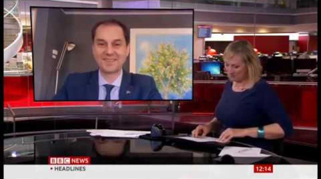 Greek Tourism Minister Harry Theoharis on BBC News |24/04/20