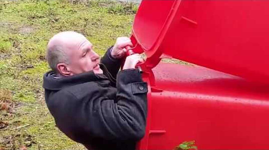 Multimillionaire PETER DAWE SHOWS OFF 'BIN PODS' FOR ROUGH SLEEPERS