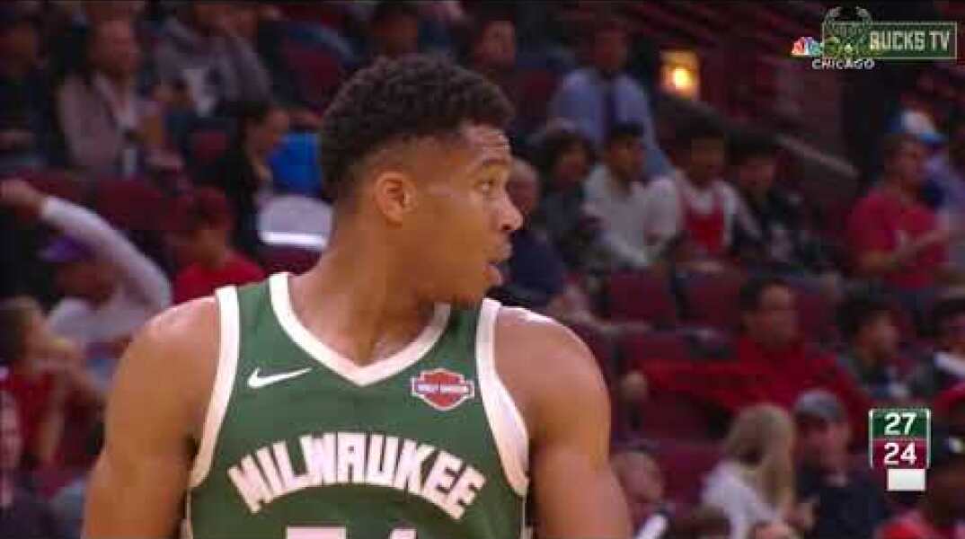 Highlights: Giannis Antetokounmpo 24 Points v. Bulls | 10.06.17