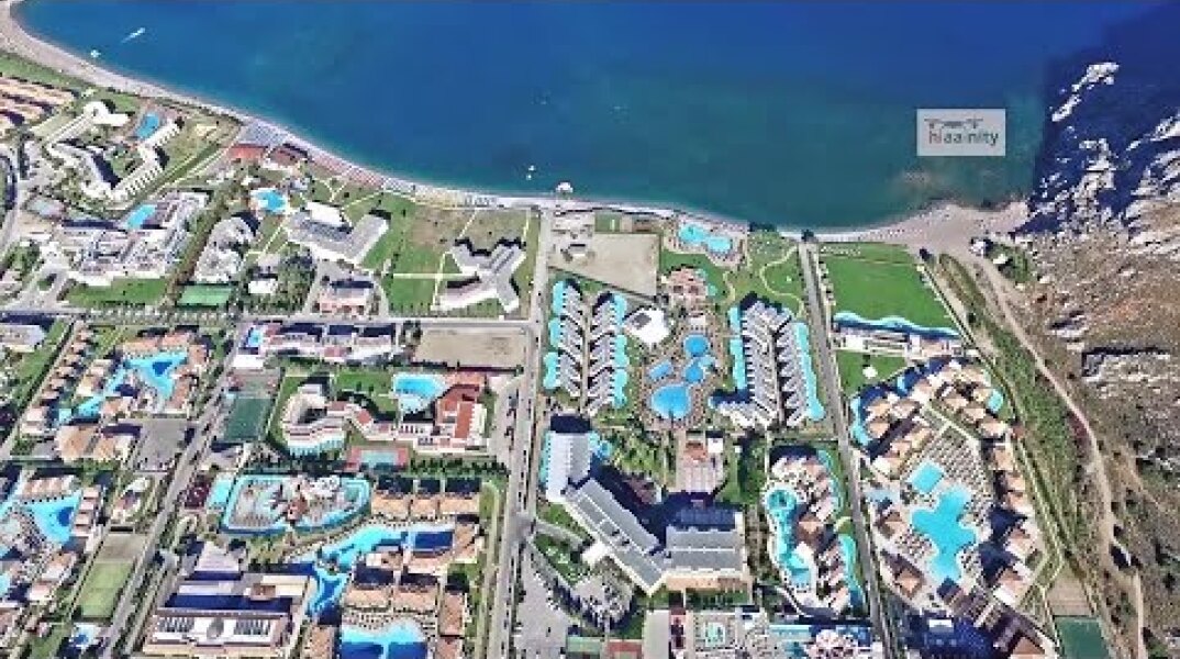 Το χωριό της Ελλάδας που έχει μόνο ξενοδοχεία - Κολύμπια Ρόδος Kolympia Rhodes Drone Greece