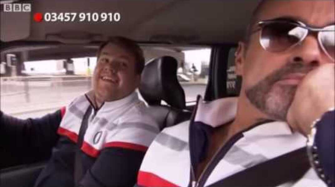George Michael in James Corden's first Carpool Karaoke for Comic Relief