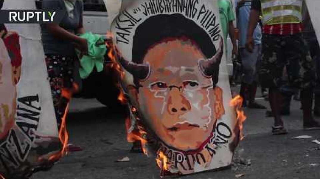 'Savages!': Protesters march against Duterte’s martial law in Quezon, Philippines