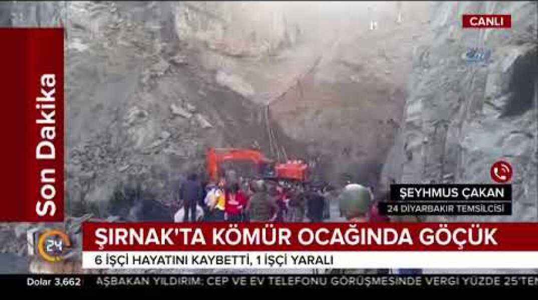 Şırnak'ta kömür ocağında göçük