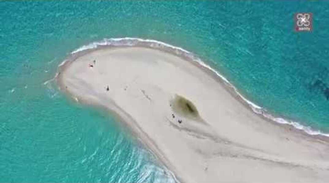 Ποσείδι : Η αμμόγλωσσα - σύμβολο της Χαλκιδικής | Posidi Halkidiki Drone Greece