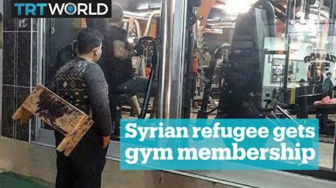 Syrian refugee gets free lifetime gym membership