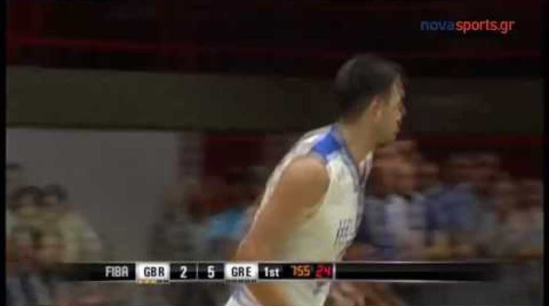 Μ.Βρετανια-Ελλαδα 64-92 Στιγμιότυπα