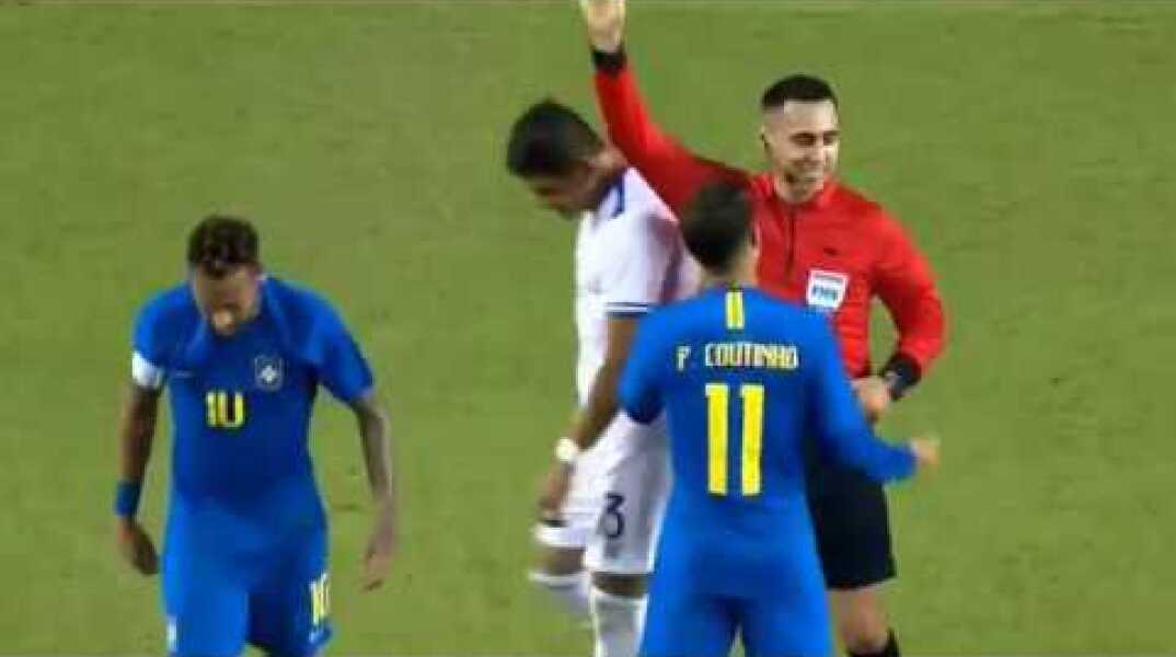 NEYMAR Fail Diving Again Brazil Vs El savador