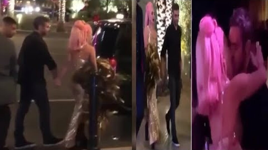 Lady Gaga shares passionate New Year’s Eve kiss with mystery man after performing in Las Vegas  - La