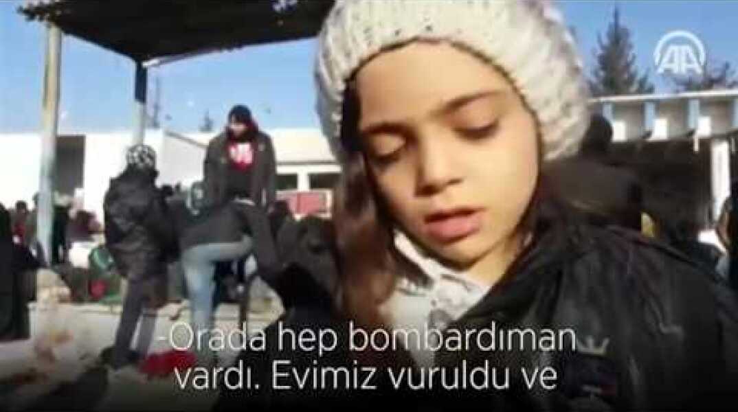 Evacuated Aleppo girl thanks supporters