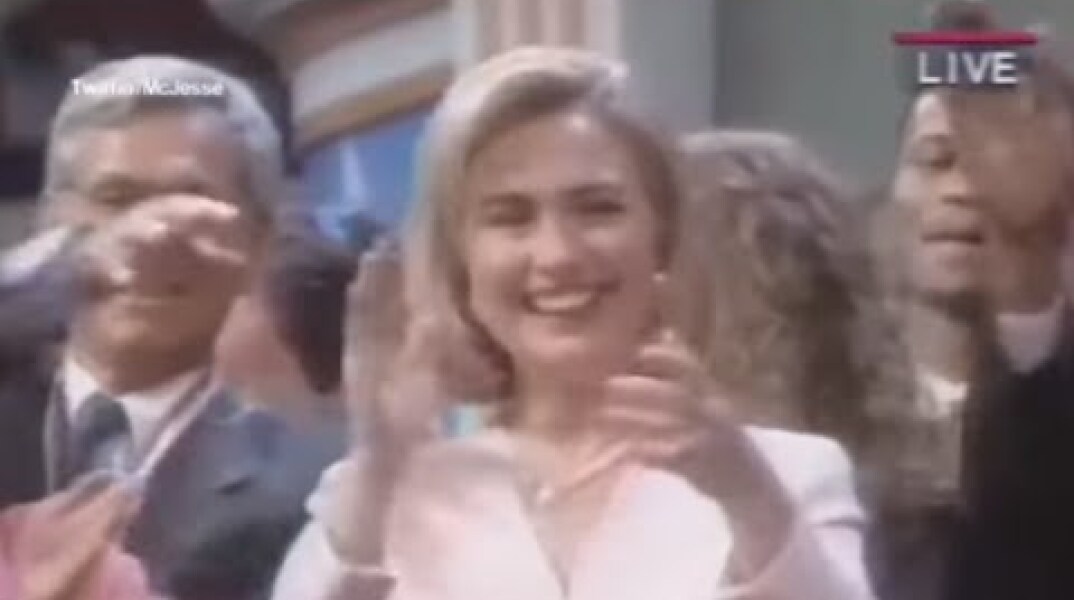 Hillary Clinton Does The Macarena (1996 DNC)