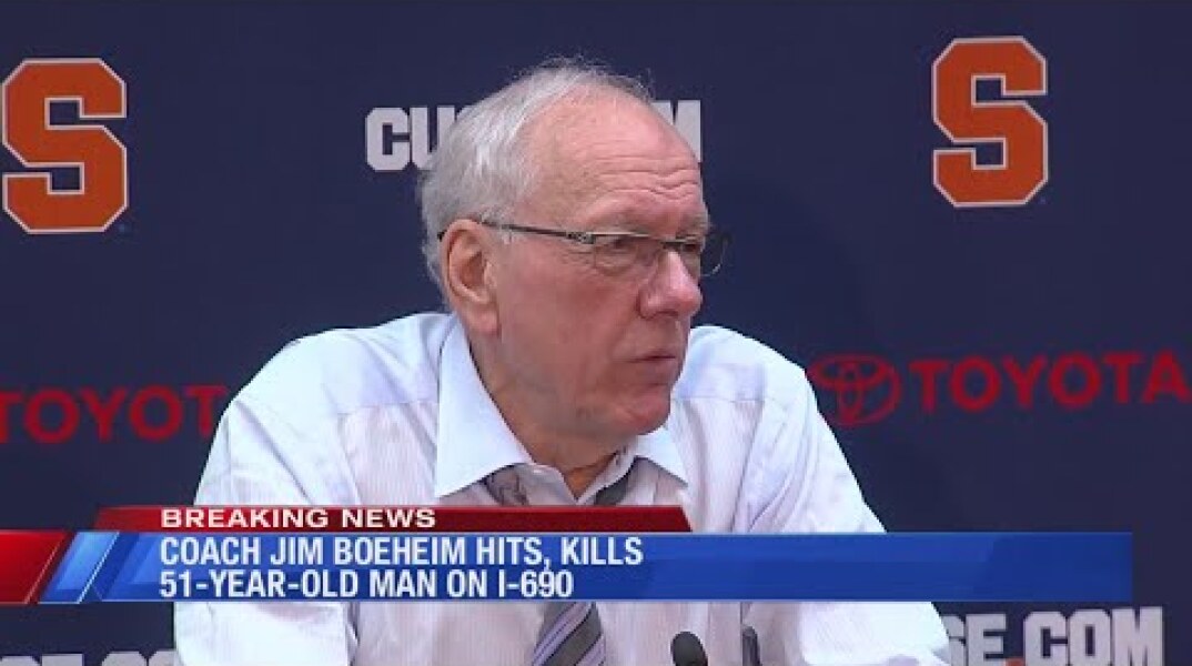 Pedestrian hit, killed by SU coach Jim Boeheim