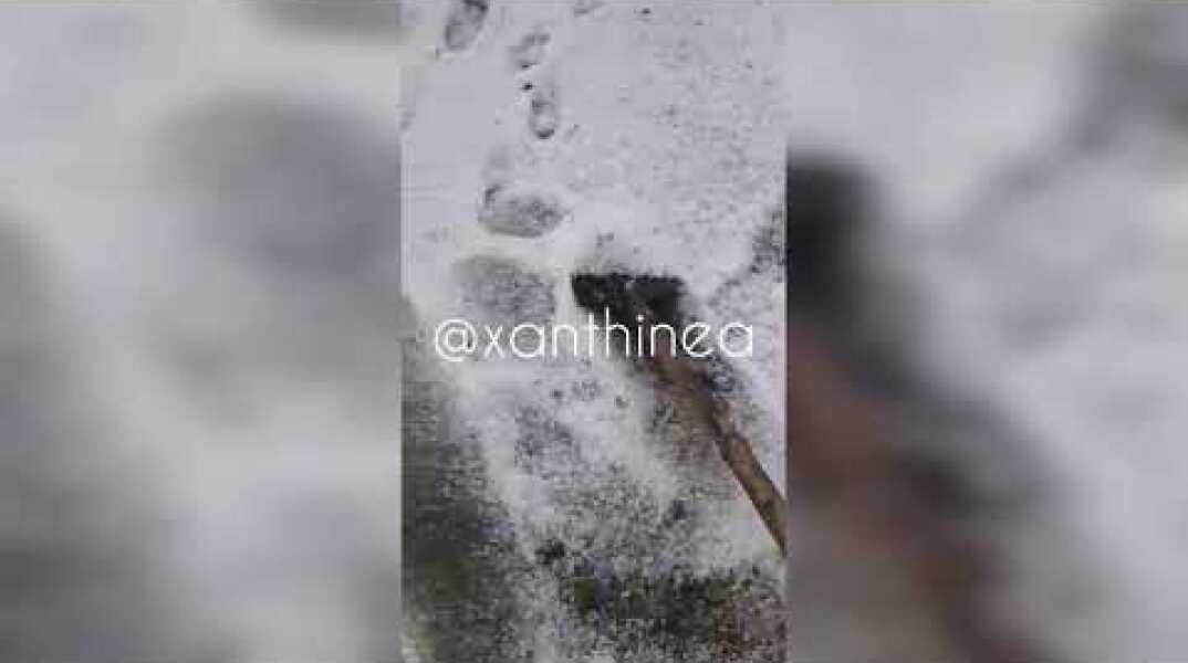 Χαλάζι στην ορεινή Ξάνθη Μάιο μήνα