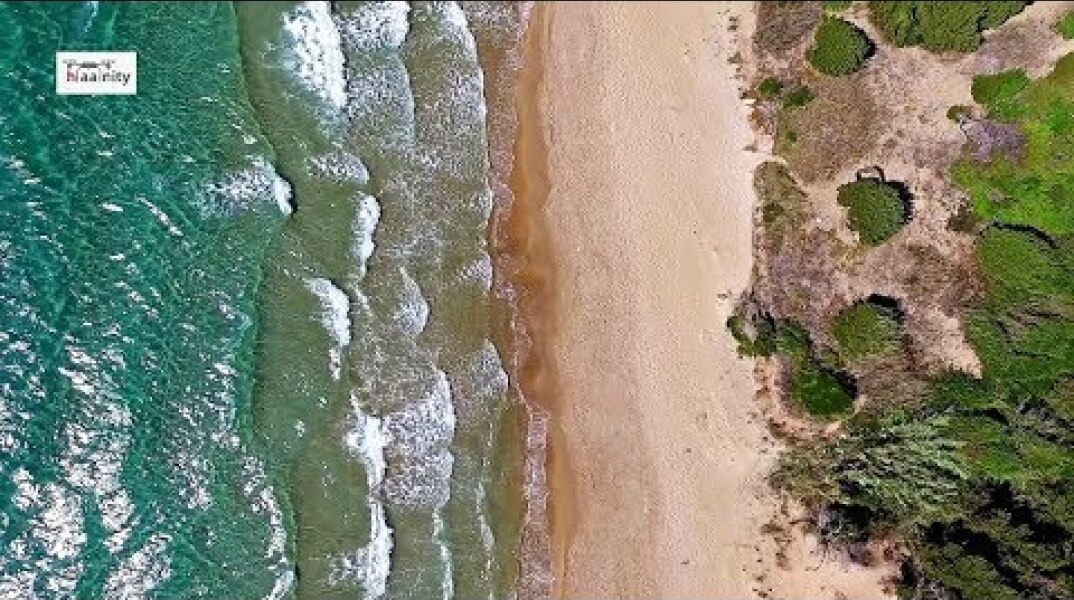 "Golden Beach”: 6 χιλιόμετρα με χρυσή αμμουδιά και ρηχά νερά Golden Beach Killini Greece Drone