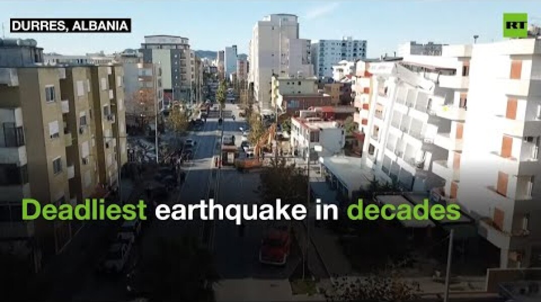 Albania demolishes buildings wrecked by deadly earthquake