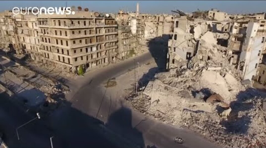 Shocking drone footage shows Aleppo destruction