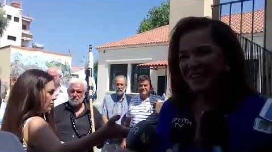 Στο 9ο Δημοτικό Σχολείο Χανίων ψήφισε η Ντόρα Μπακογιάννη