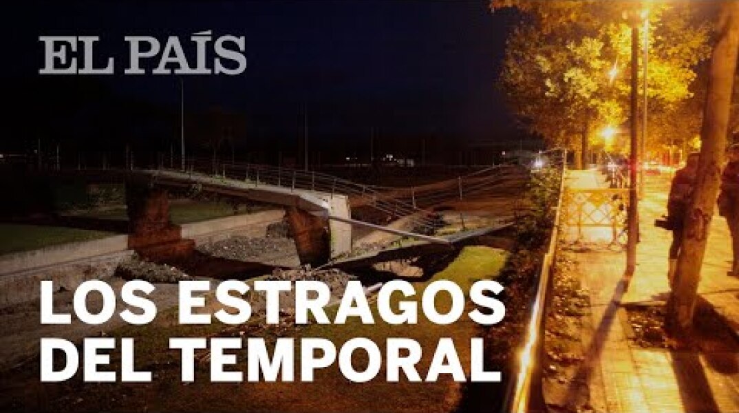 Las imágenes del paso del temporal por el noreste