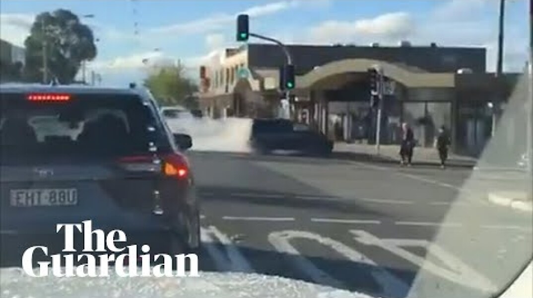Sydney hijab store crash: vision shows car driving into store in Greenacre