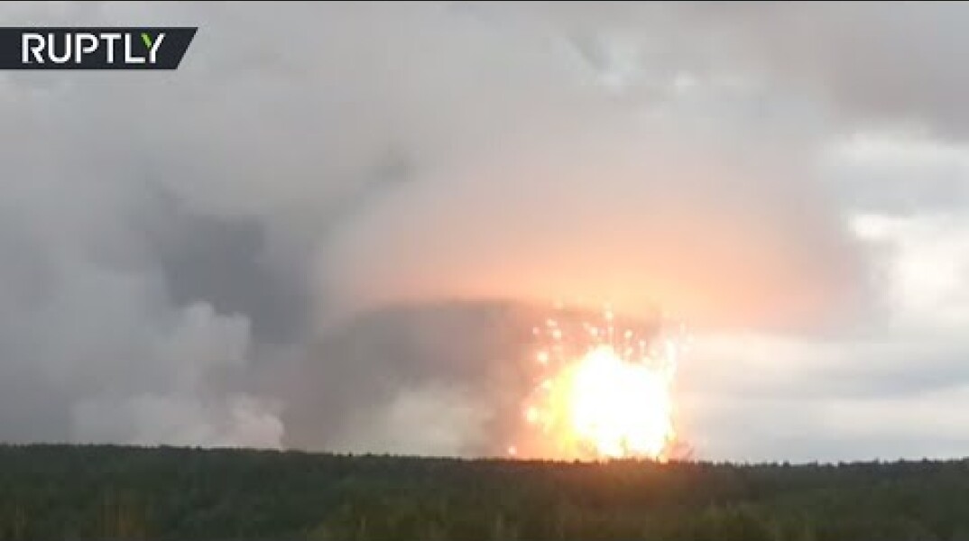 ‘Nuke-like’ explosion at ammo depot in Russia’s Krasnoyarsk region