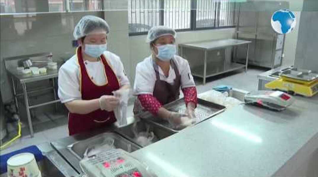 Students in Wuhan  return to school