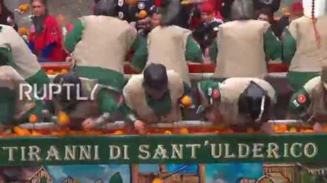 Orange squashed! Fruit flies at massive 'Battle of the Oranges'