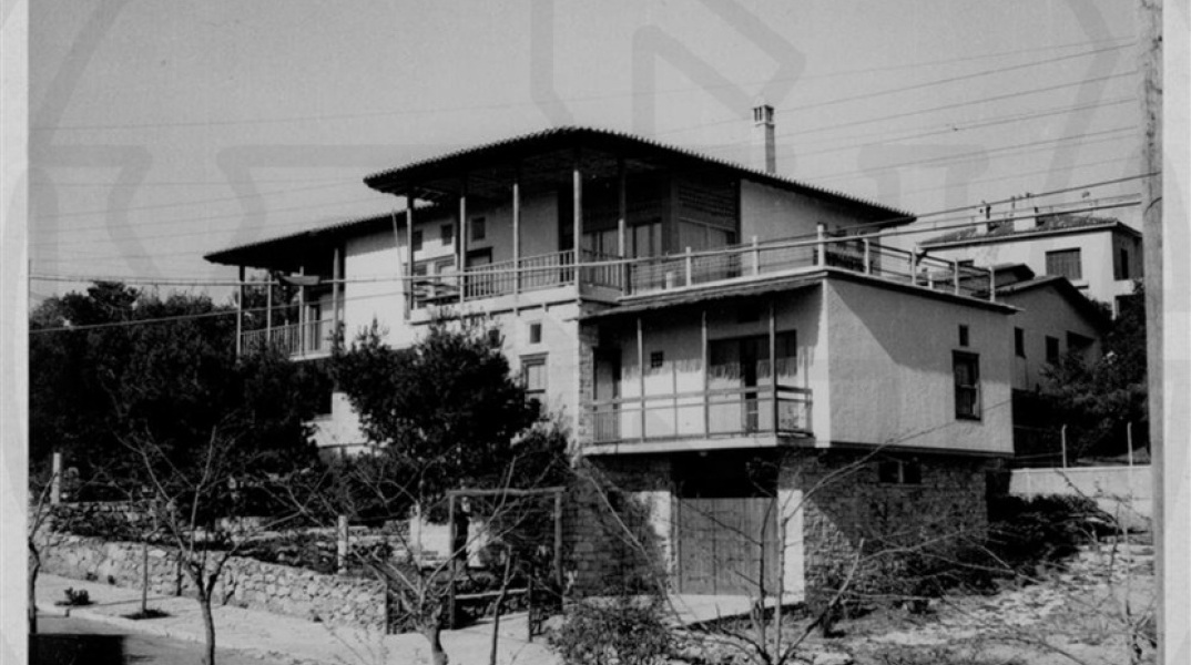 Οικία Ποταμιάνου-Φιλοθέη, Γενική άποψη της οικίας 1953 - 1955 ©Μουσείο Μπενάκη