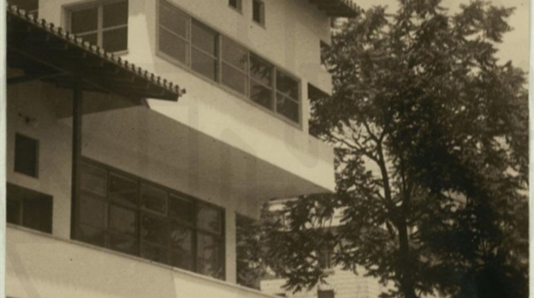 Πειραματικό σχολείο Θεσσαλονίκης, Φωτογραφία τμήματος όψης της δεκαετίας του '30 1935 ©Μουσείο Μπενάκη