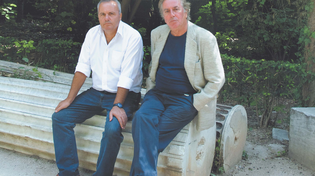 Ο Σωτήρης Δημητρίου και ο Νίκος Παναγιωτόπουλος στον Εθνικό Κήπο, Τετάρτη 15/9