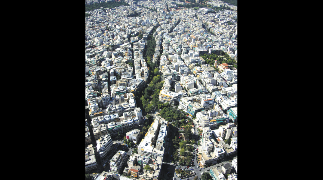 Η οδός Γεωργίου Παπανδρέου: ένα «πράσινο ποτάμι» μέσα στο τσιμέντο