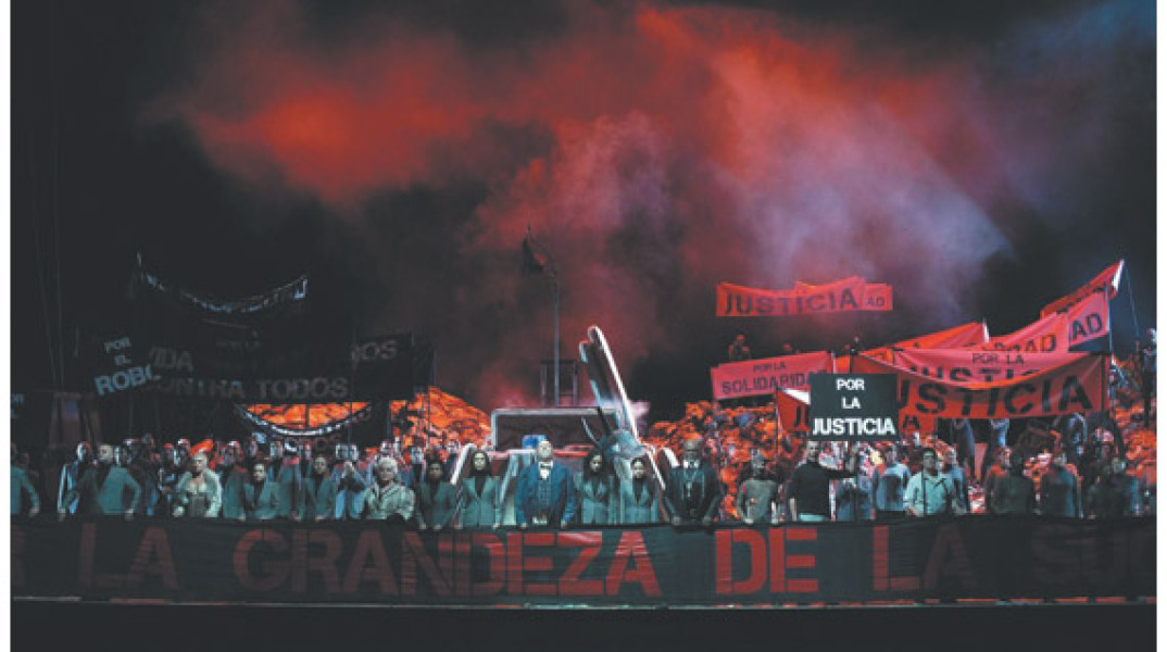 Από την παράσταση "Άνοδος και πτώση της πόλης Μαχαγκόννυ"