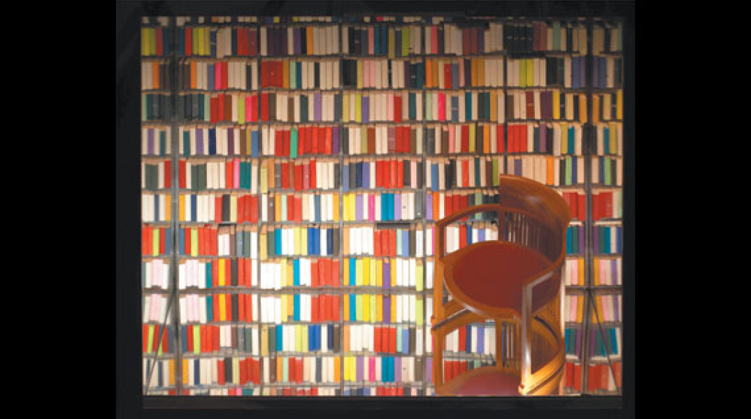 Έργο του Αλέξη Βερούκα από την την έκθεση «Η Αλήθεια είναι πάντα παράλογος», για τον Α. Παπαδιαμάντη